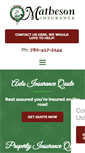 Mobile Screenshot of mathesoninsurance.ca